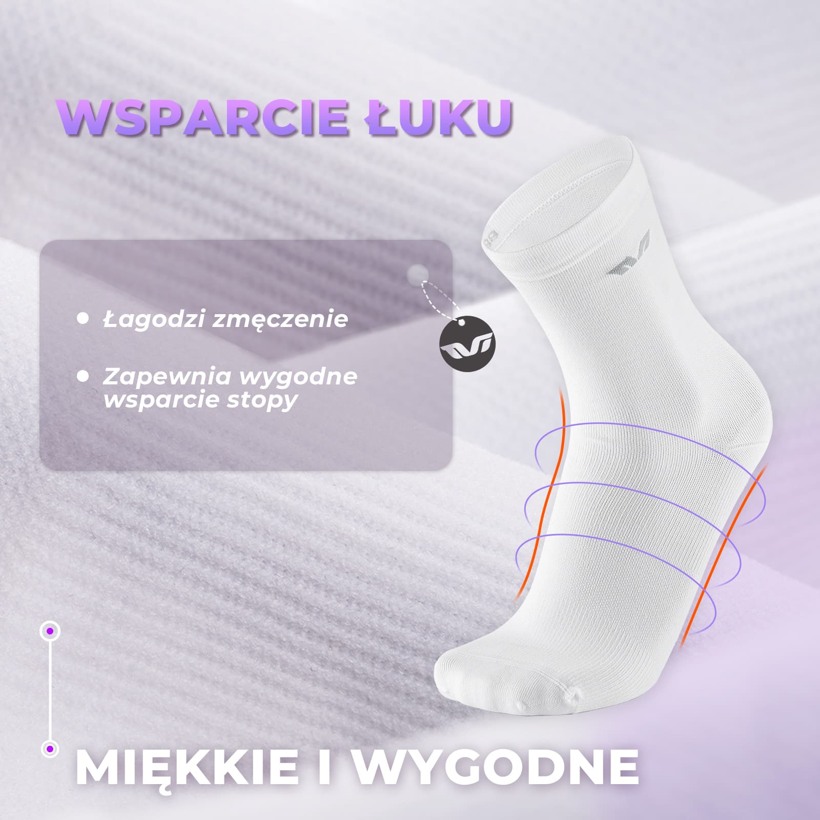 TVI Damskie Długie Skarpetki do Kolarstwa Szosowego - Image 2
