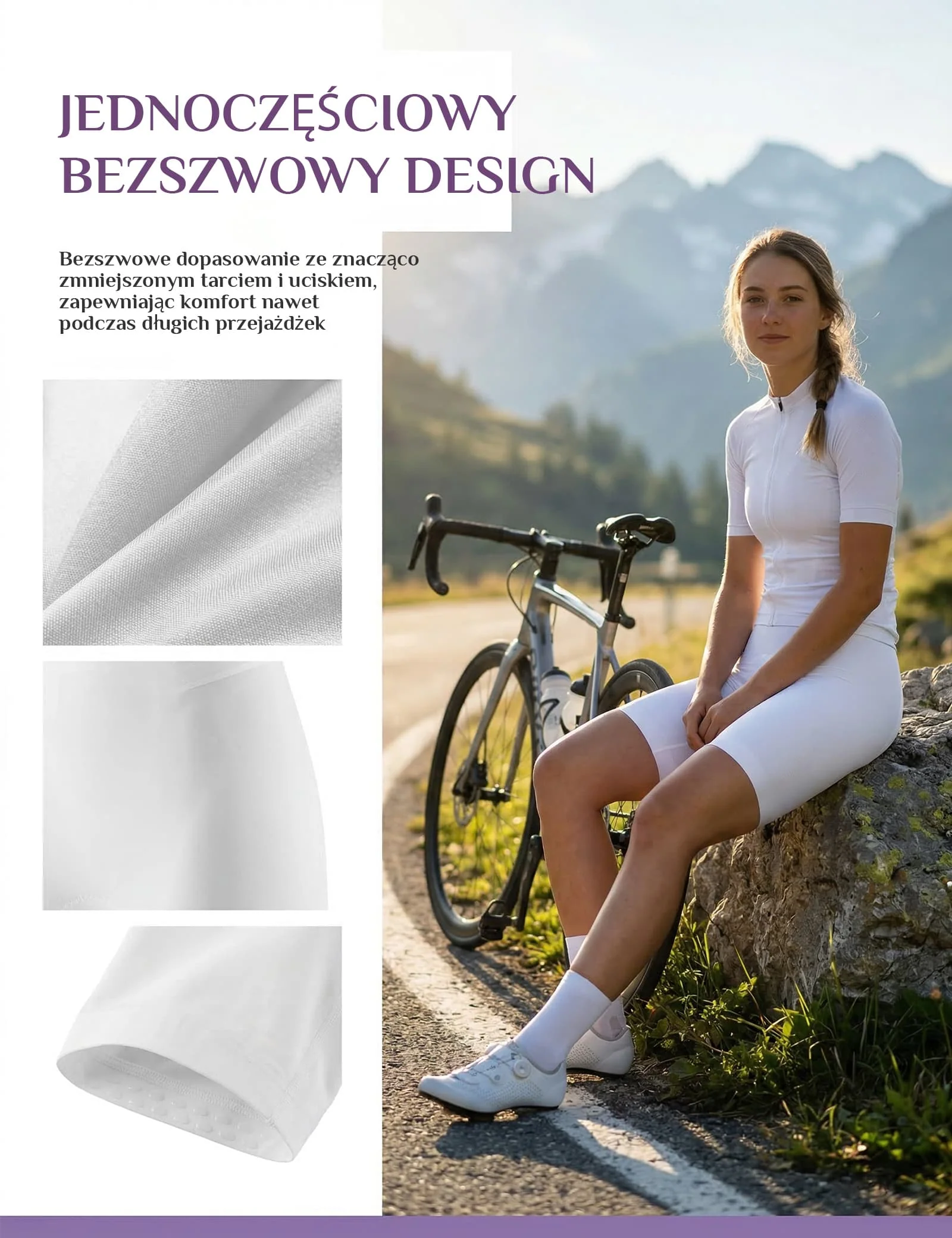 TVI Damskie Spodenki Rowerowe Bezszwowe Z Wkładką Żelową-YDDK017 - Image 18