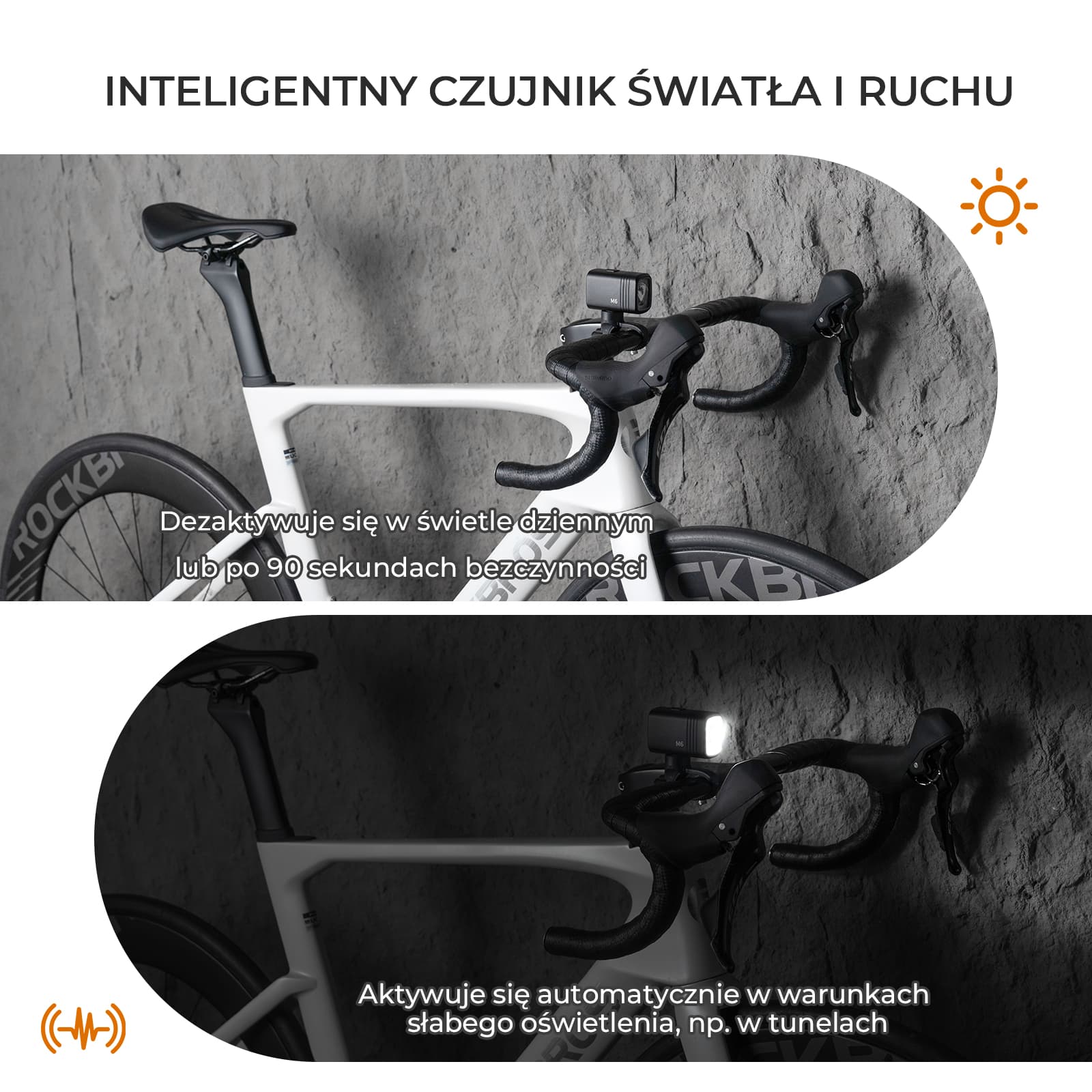 Przednie Światło Rowerowe 1000 LM z Cyfrowym Wyświetlaczem-M6 - Image 4