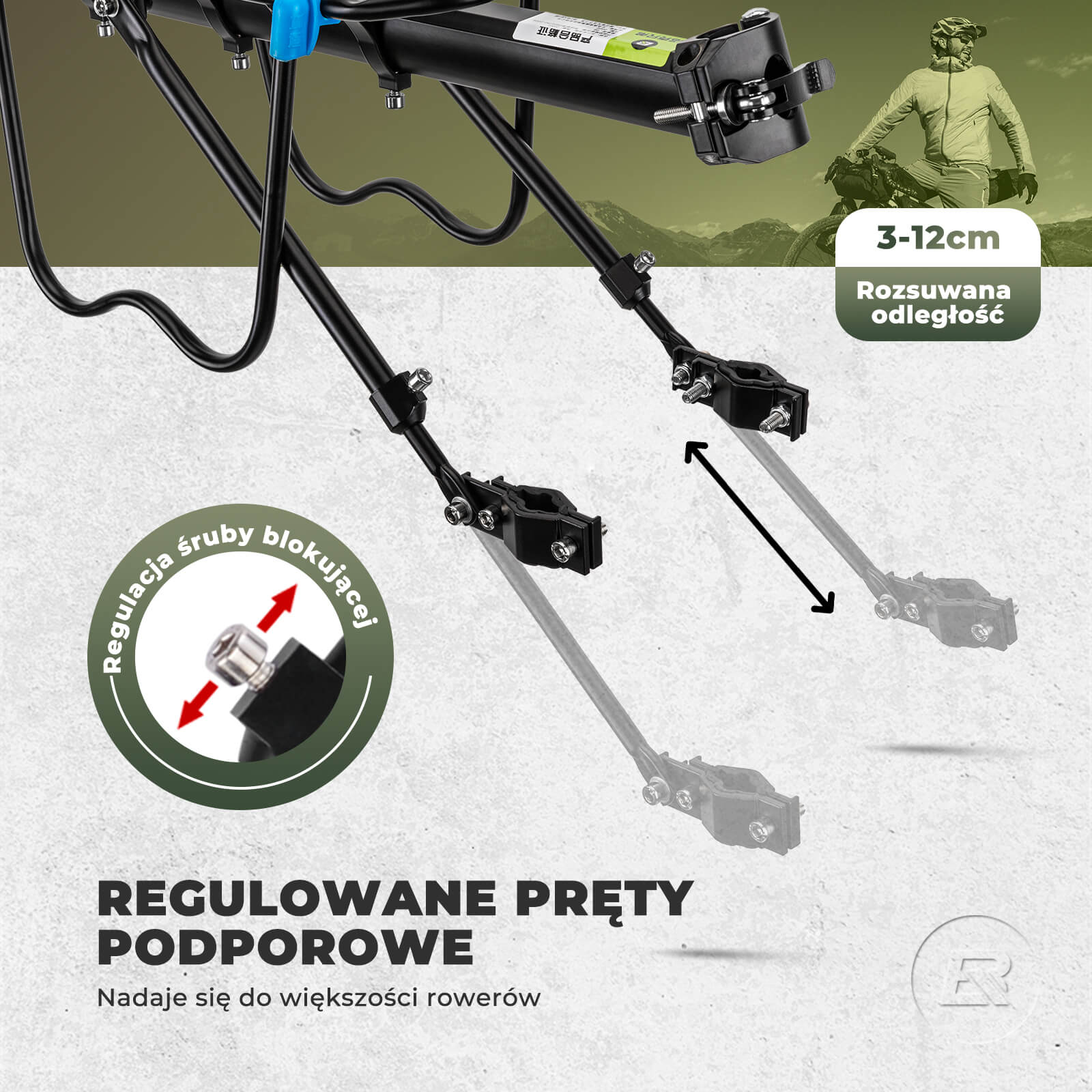 Tylny Bagażnik Rrowerowy Można Szybko Zdemontować -CT-601-5 - Image 3