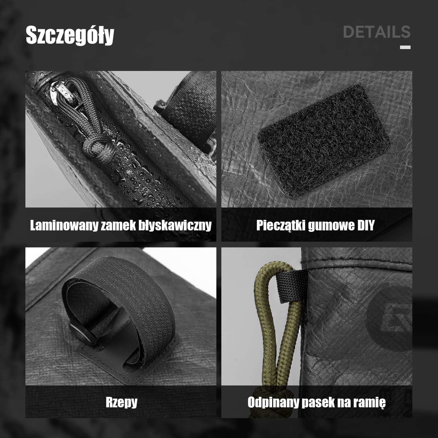 Ekologiczna Torba na Kierownicę z Paskiem na Ramię 1,5L Ekologiczny- DB002 - Image 3