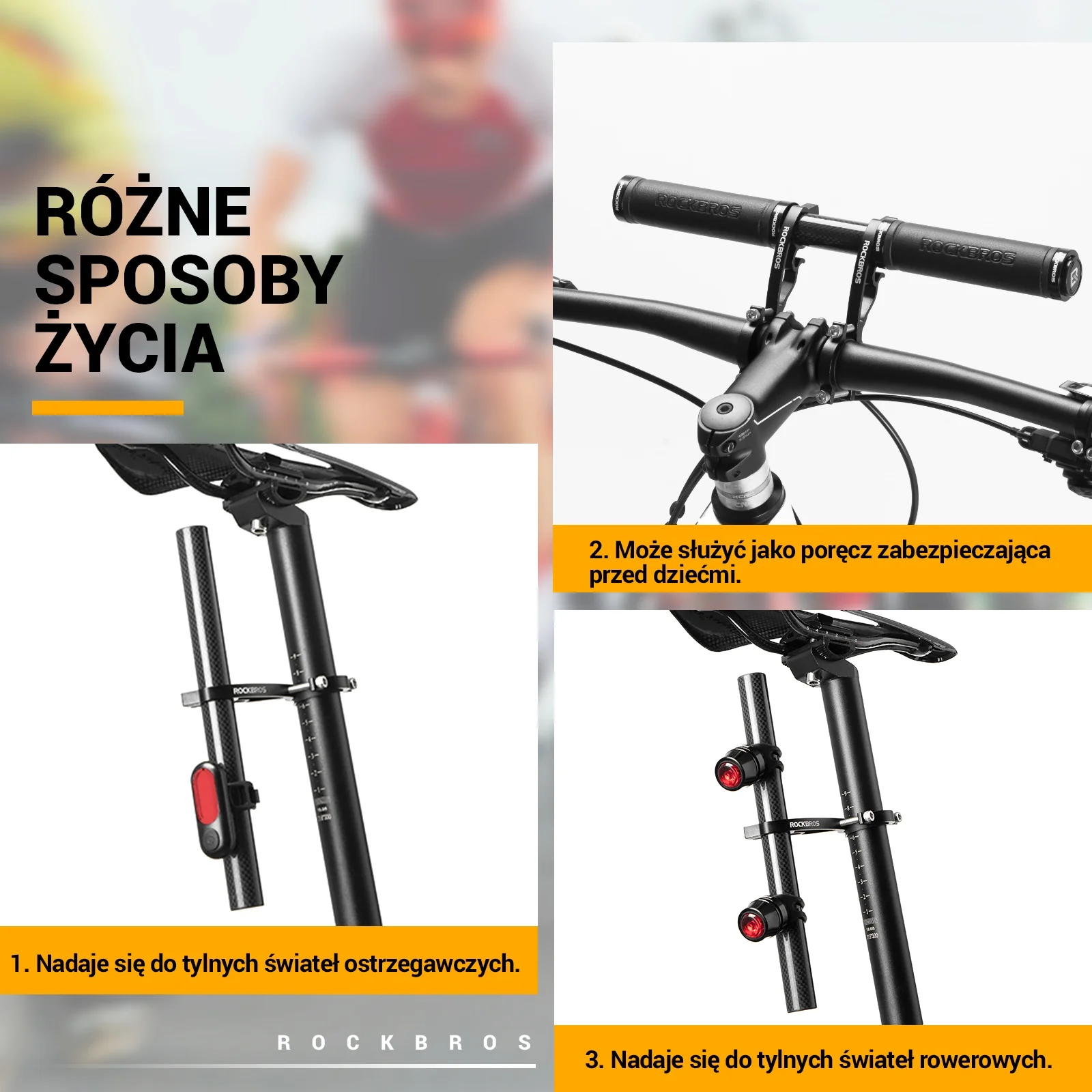 Uchwyt do Roweru Przedłużenie Włókno Węglowe 25cm-377 - Image 4