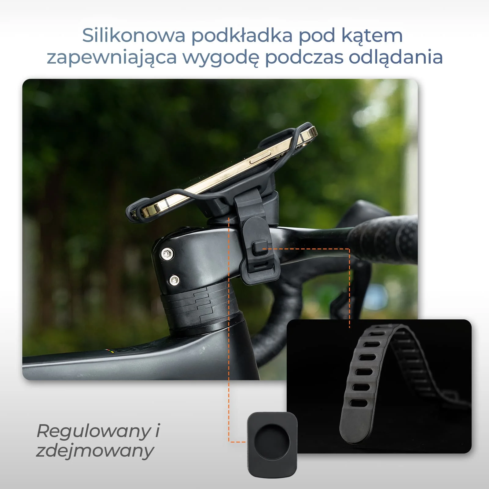 Uchwyt Na Telefon Rowerowy Silikonowy Z Szybkim Zwalnianiem - Image 7