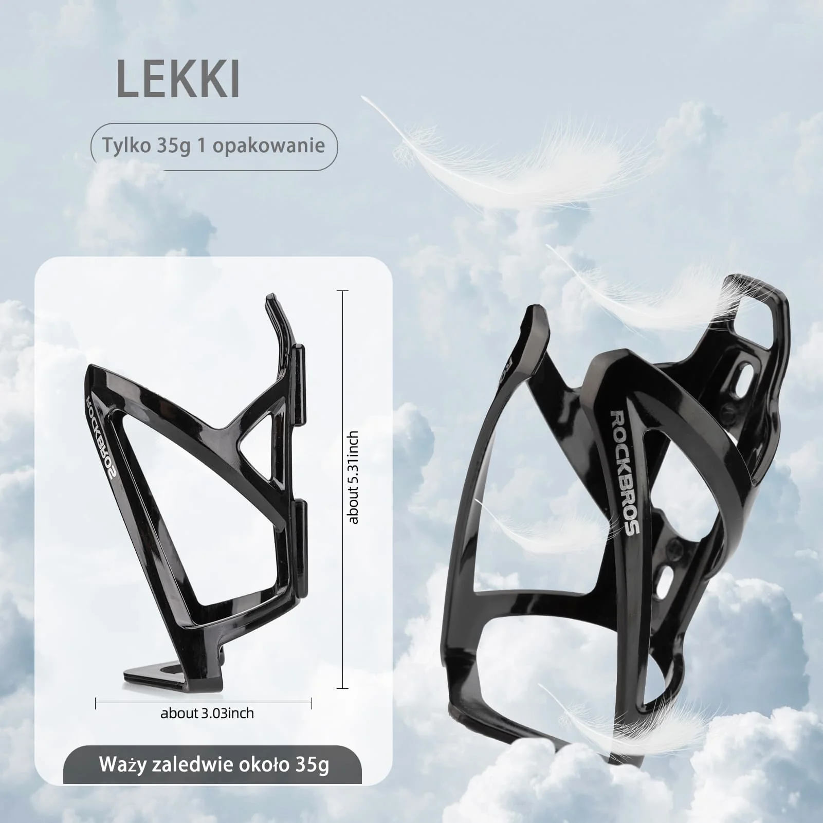 Uchwyty na Bidon Lekki Materiał PC Kolorowy 35g-FK-338 - Image 10