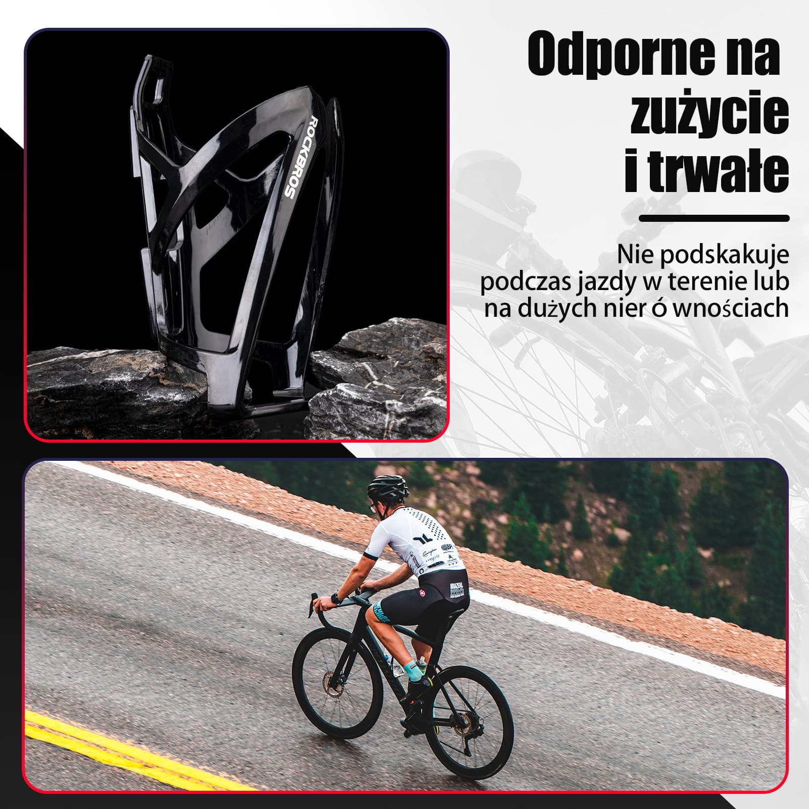 Uchwyty na Bidon Lekki Materiał PC Kolorowy 35g-FK-338 - Image 11