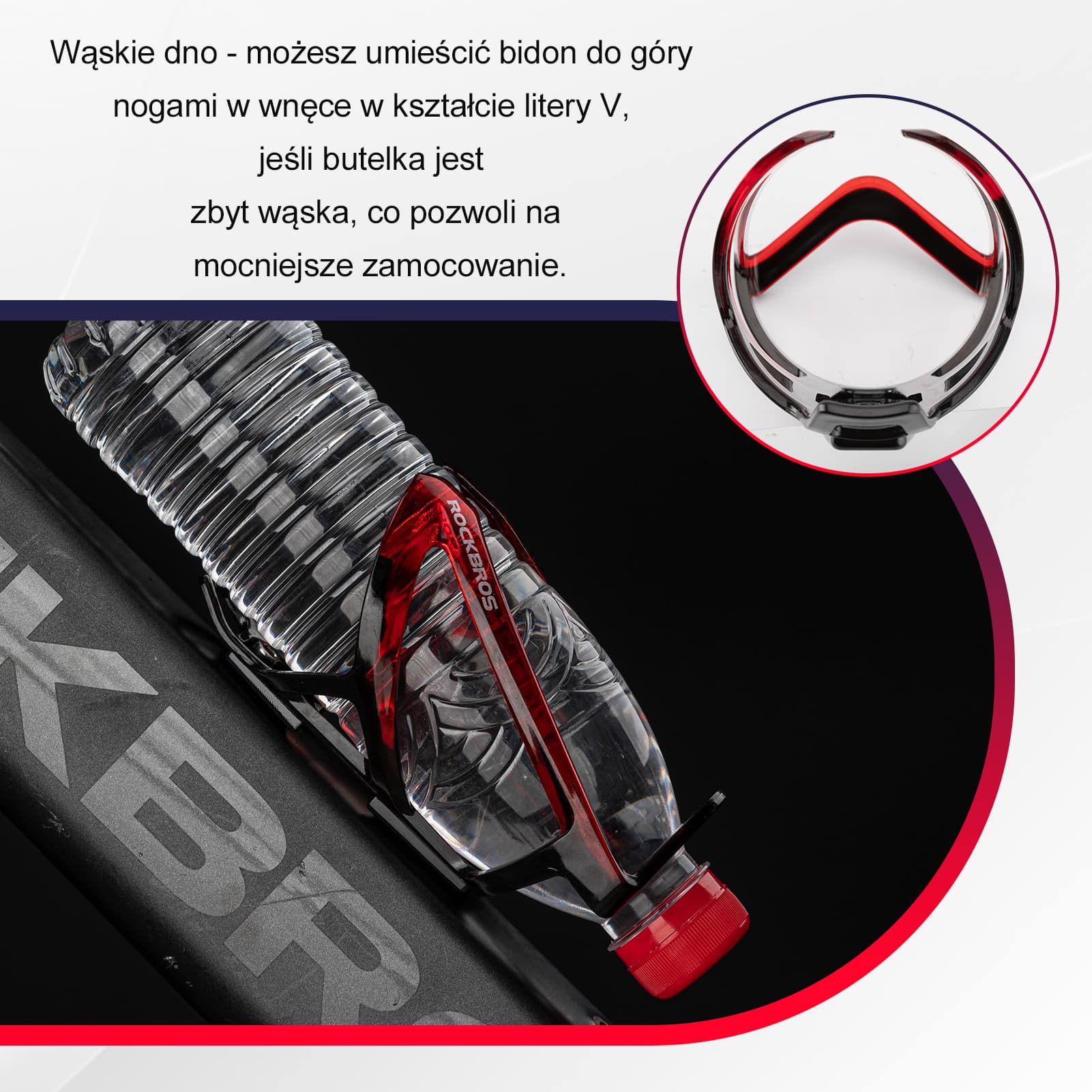 Uchwyty na Bidon Lekki Materiał PC Kolorowy 35g-FK-338 - Image 33