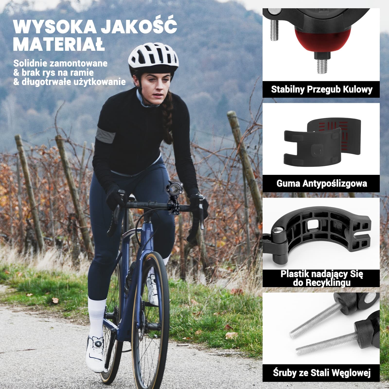 Uchwyty na Lampkę Regulowany, Stabilny, Łatwy w Instalacji - Image 10