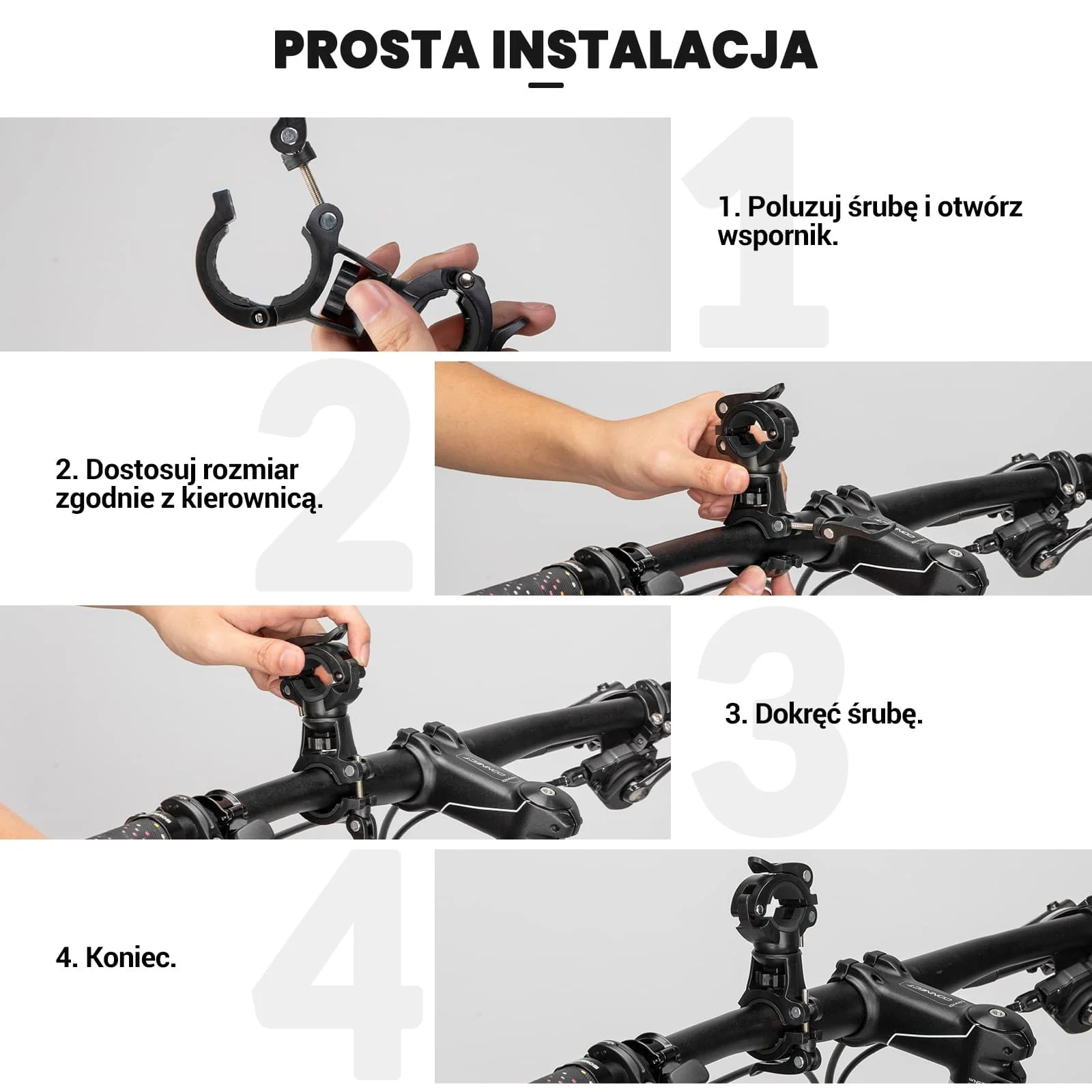 Uchwyty na Lampkę Regulowany, Stabilny, Łatwy w Instalacji - Image 12