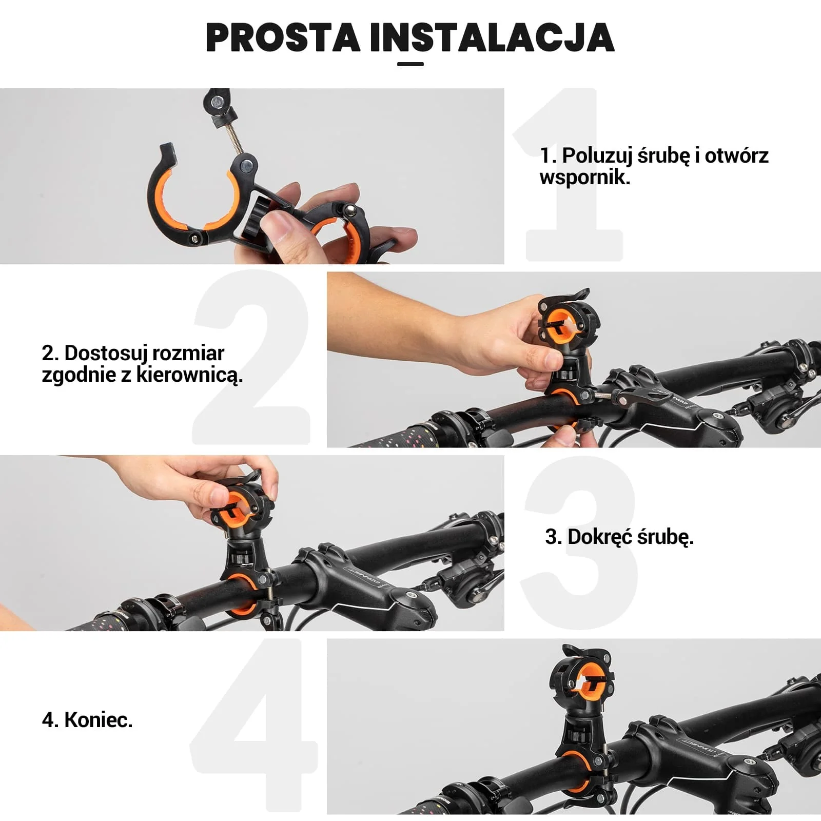 Uchwyty na Lampkę Regulowany, Stabilny, Łatwy w Instalacji - Image 6