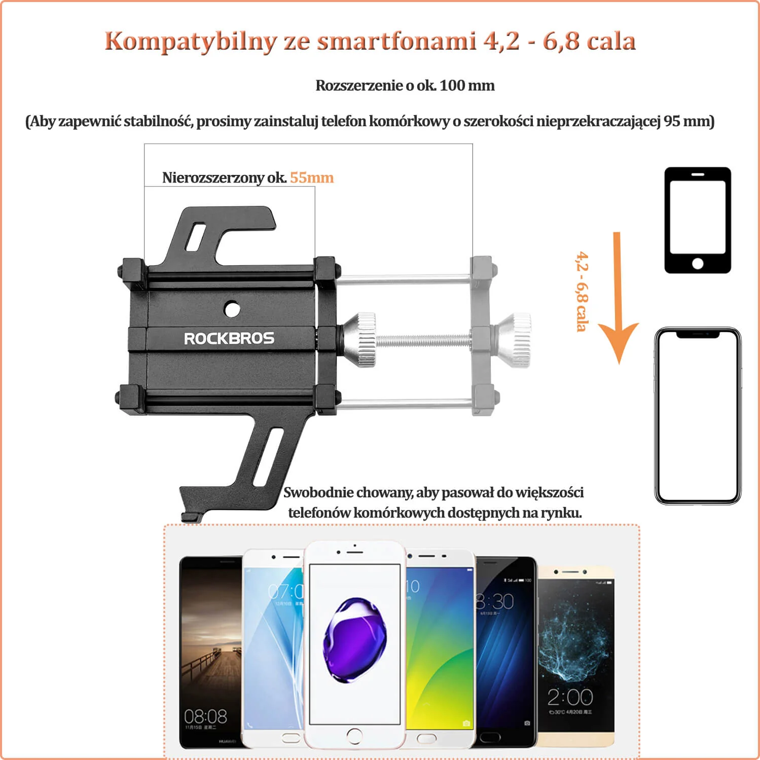 Uchwyty Na Telefon Stop Aluminium - Image 2