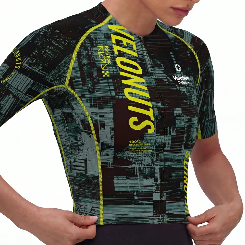 Velonuts Damska Koszulka Rowerowa Velonuts Ultra Short Krótki Rękaw, Zielona - Image 4