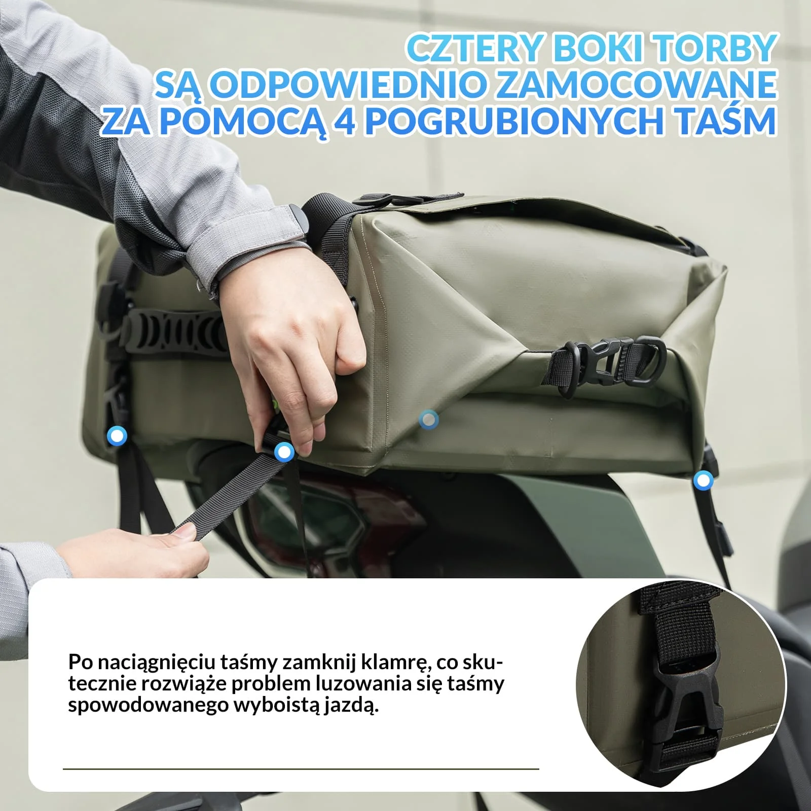 Wodoodporna Sakwa Tylna na Motocykl 30 L-AS-096 - Image 4