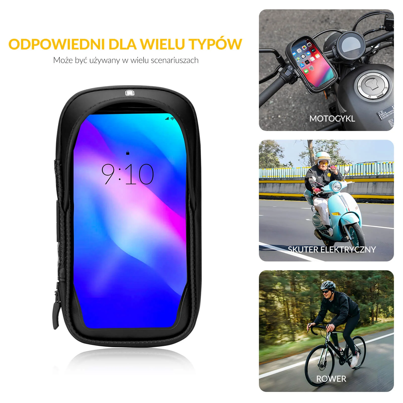 Wodoodporna Torba Rowerowa na Telefon 6,7" Obrót 360° - Image 4