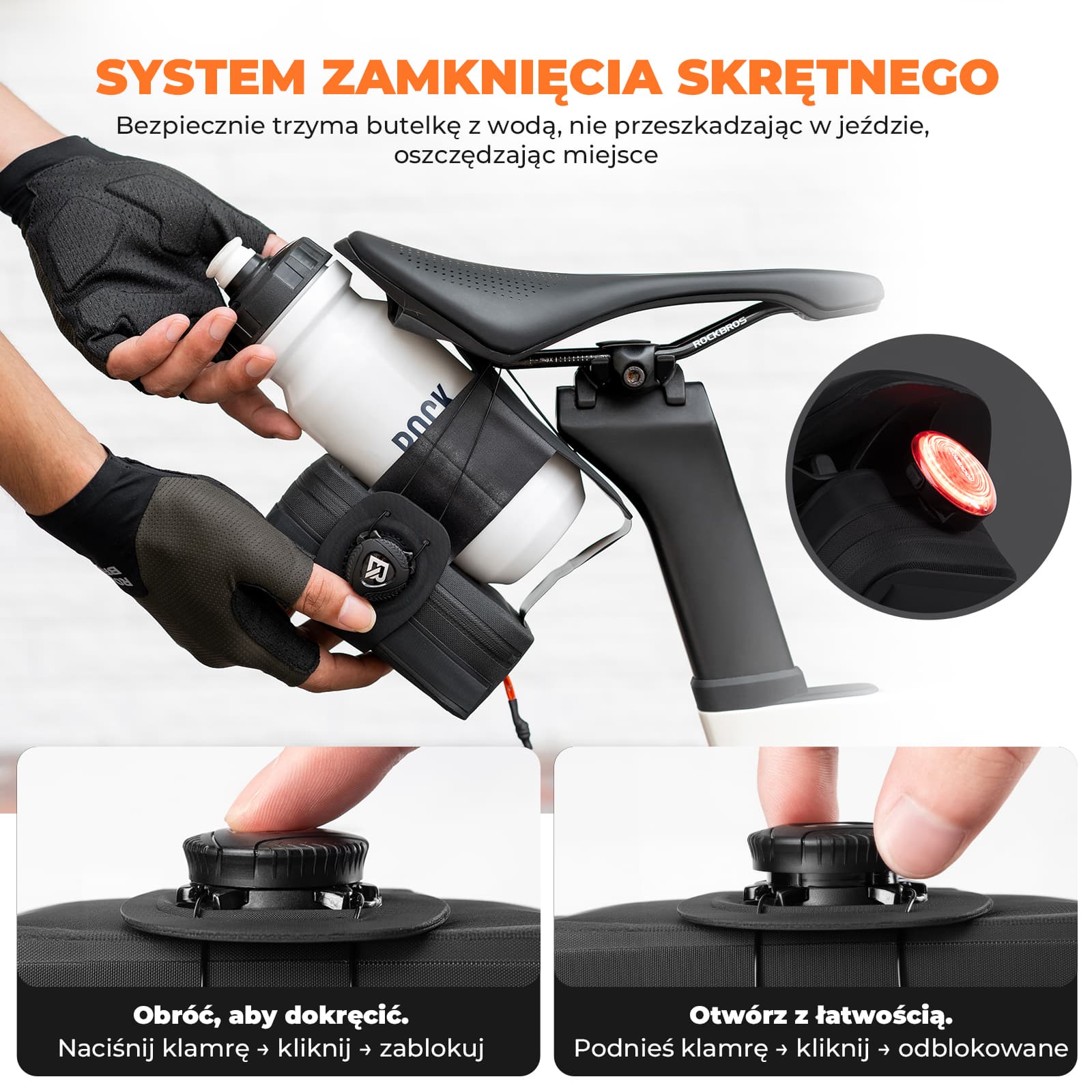 Wodoodporna Wielofunkcyjna Torba Podsiodłowa Rowerowa-AS-150 - Image 3