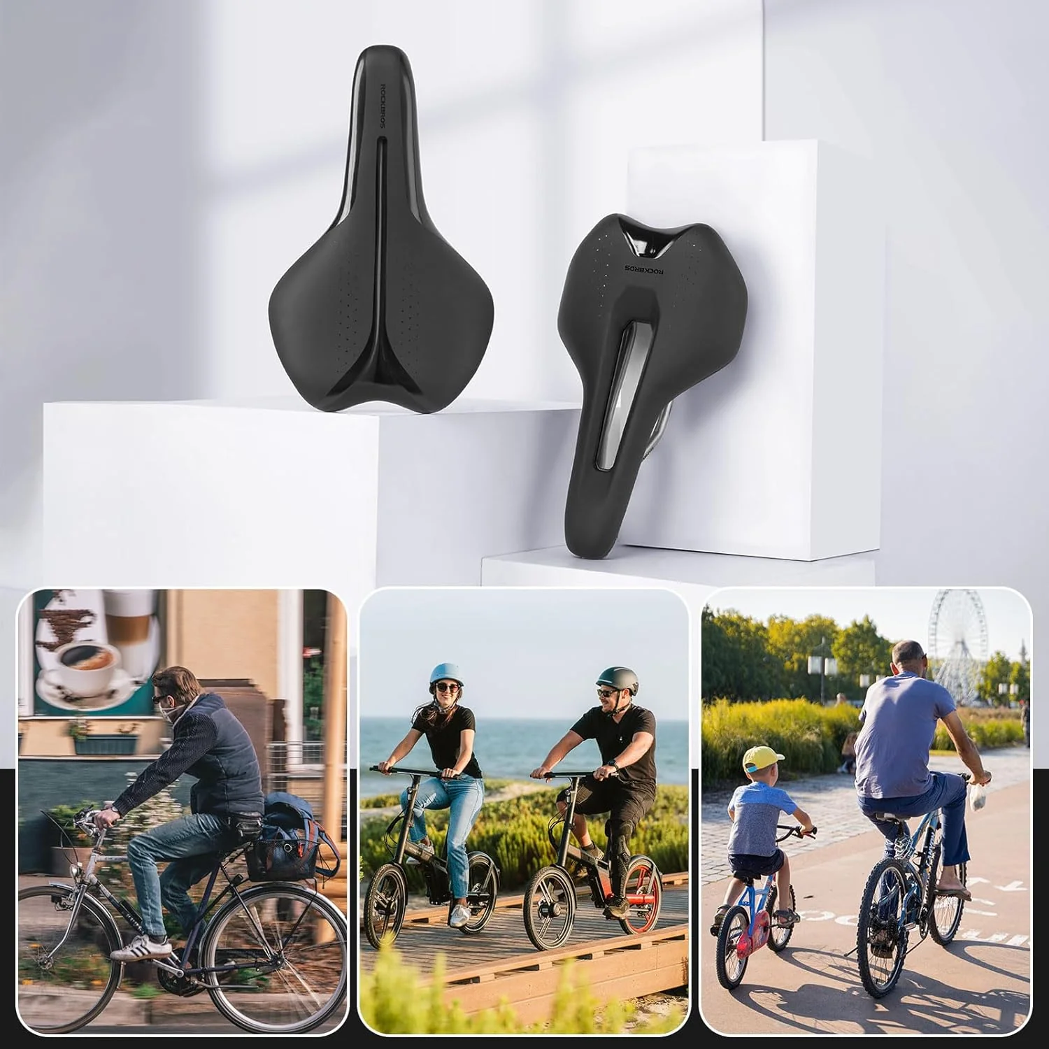Wygodne Siodełko Rowerowe Dla Mężczyzn i Kobiet-RK145-RK155 - Image 6