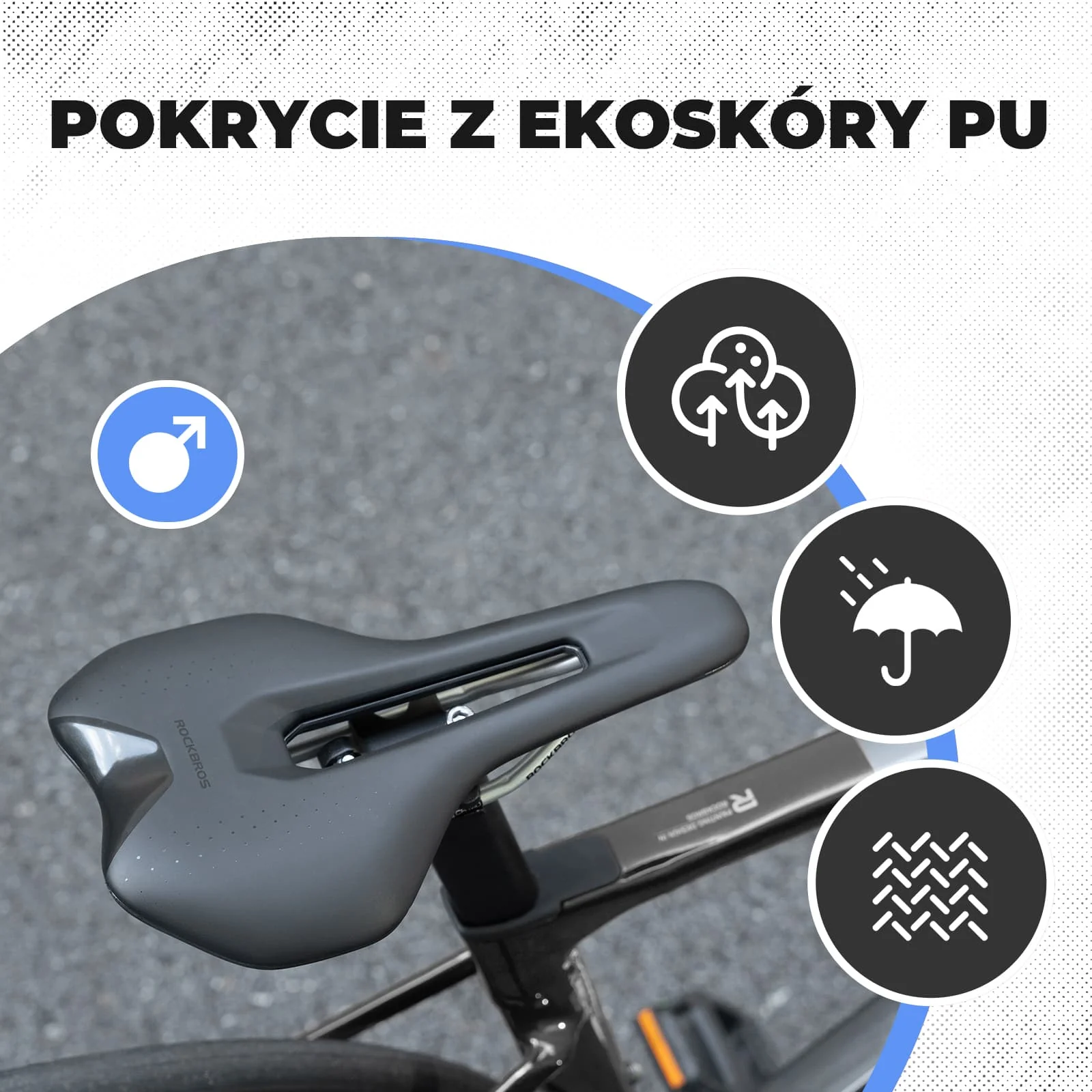 Wygodne Siodełko Rowerowe Dla Mężczyzn i Kobiet-RK145-RK155 - Image 8