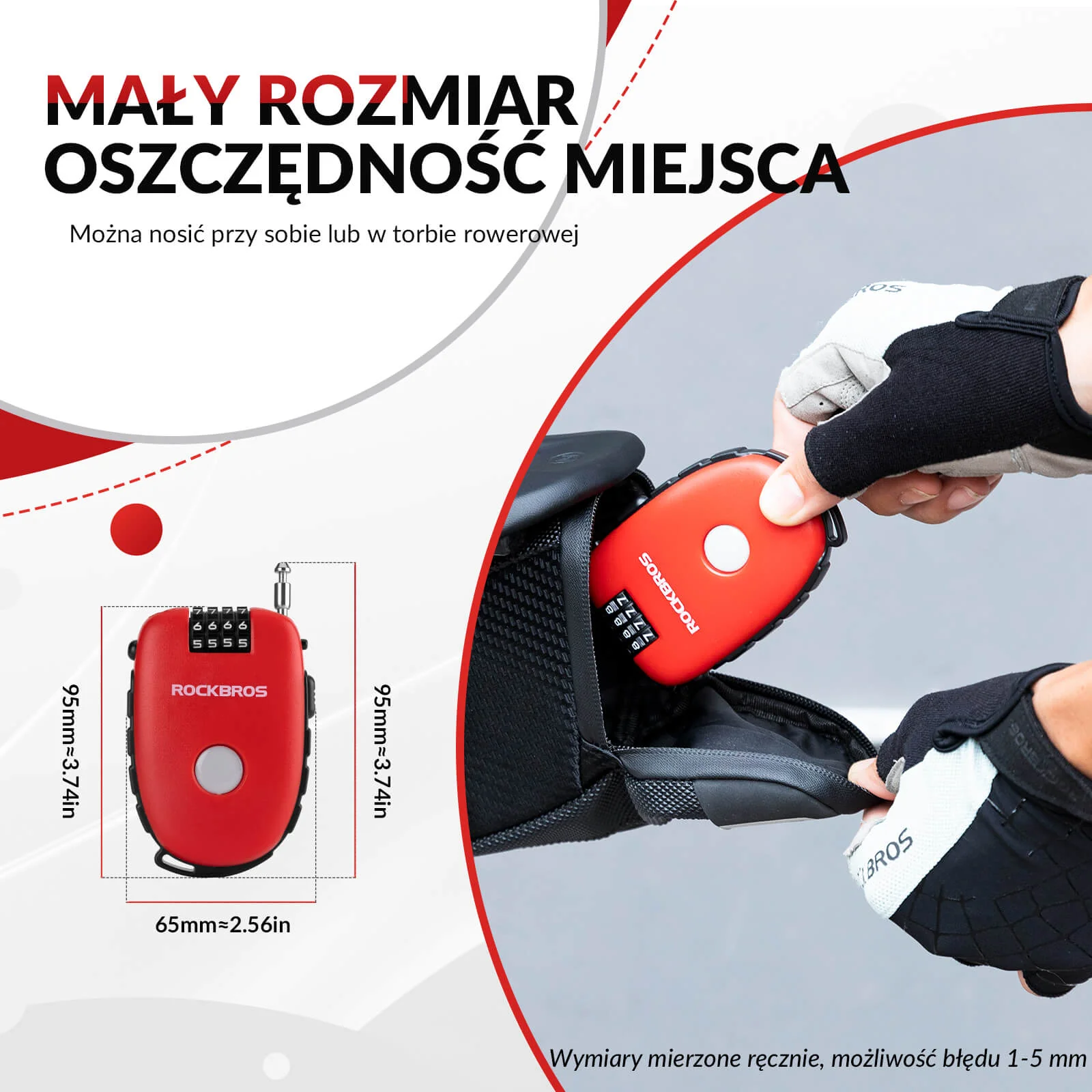 Wysuwany Zamek Szyfrowy na Kabel -981 - Image 4