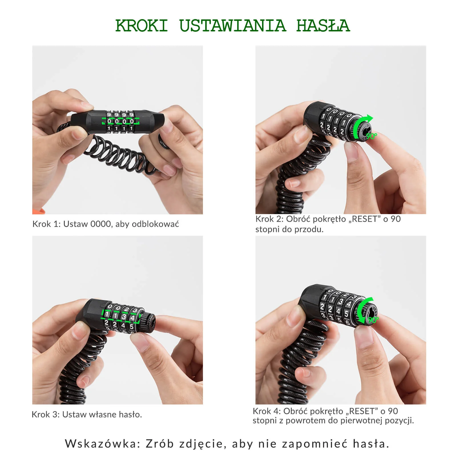 Zapięcia Szyfrowy Do Kasku Rowerowego 150cm - Image 3