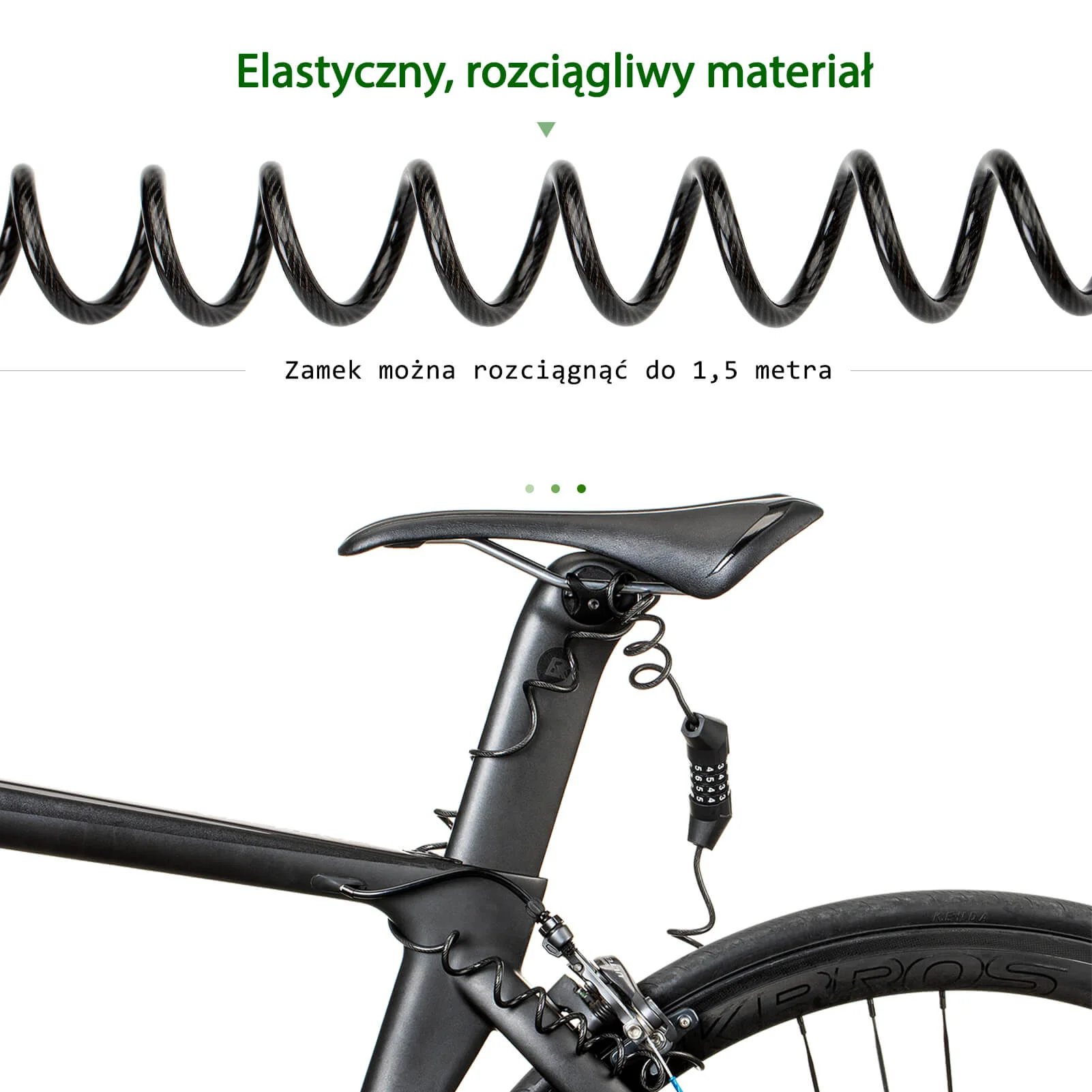 Zapięcia Szyfrowy Do Kasku Rowerowego 150cm - Image 5