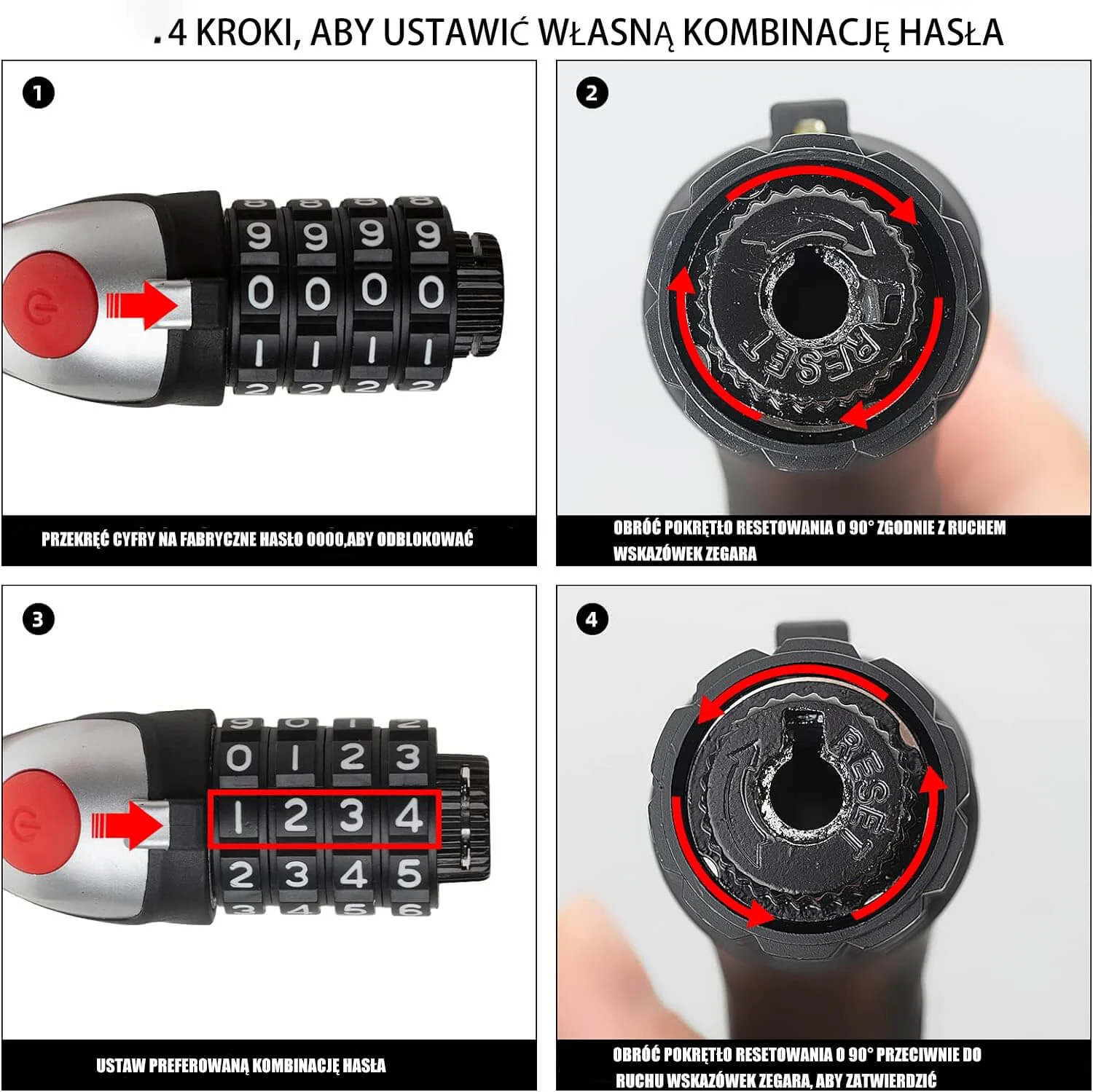 Zapięcie Rowerowe ze Stali Nierdzewnej z Diodą LED -XR2606 - Image 13