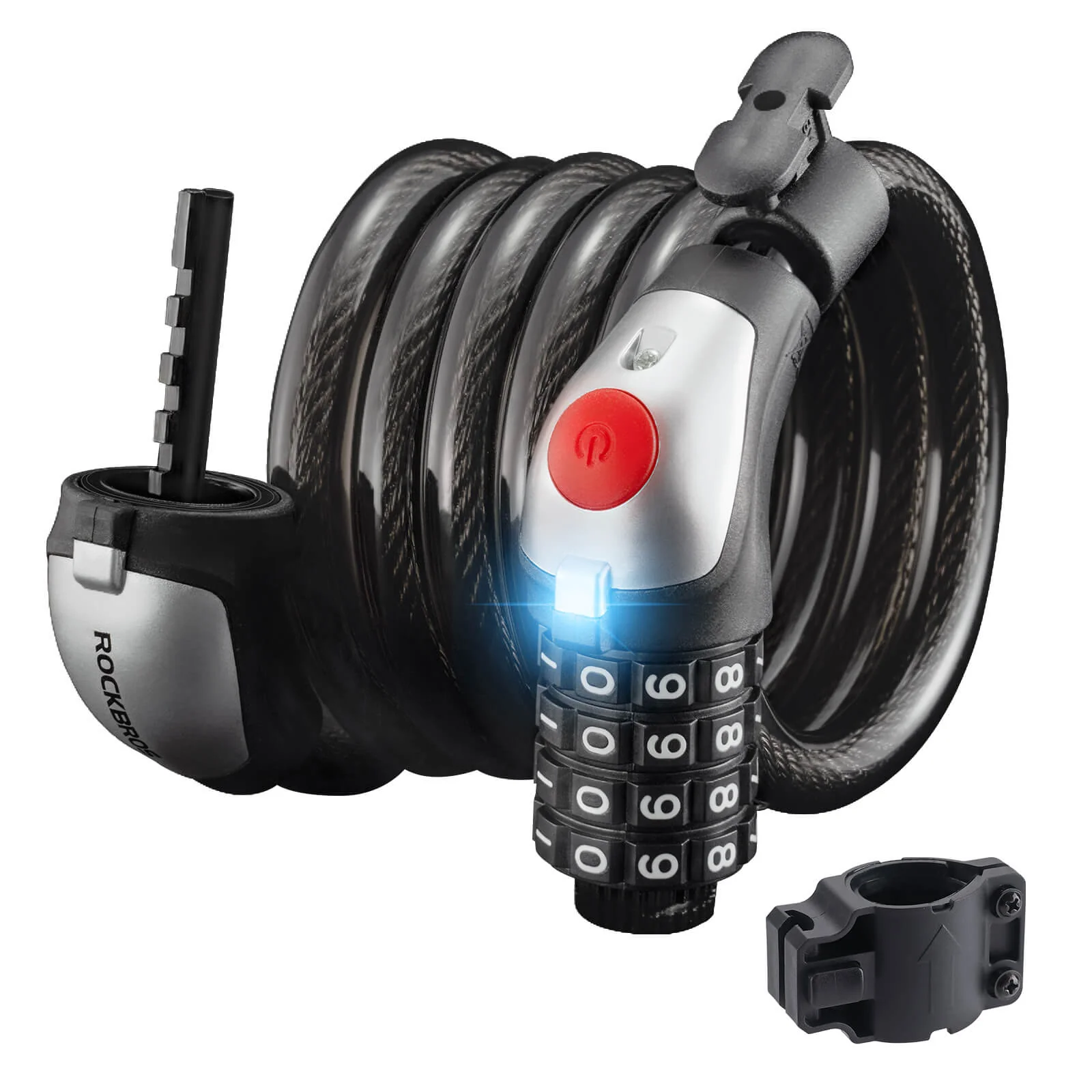 Zapięcie Rowerowe ze Stali Nierdzewnej z Diodą LED -XR2606 - Image 8