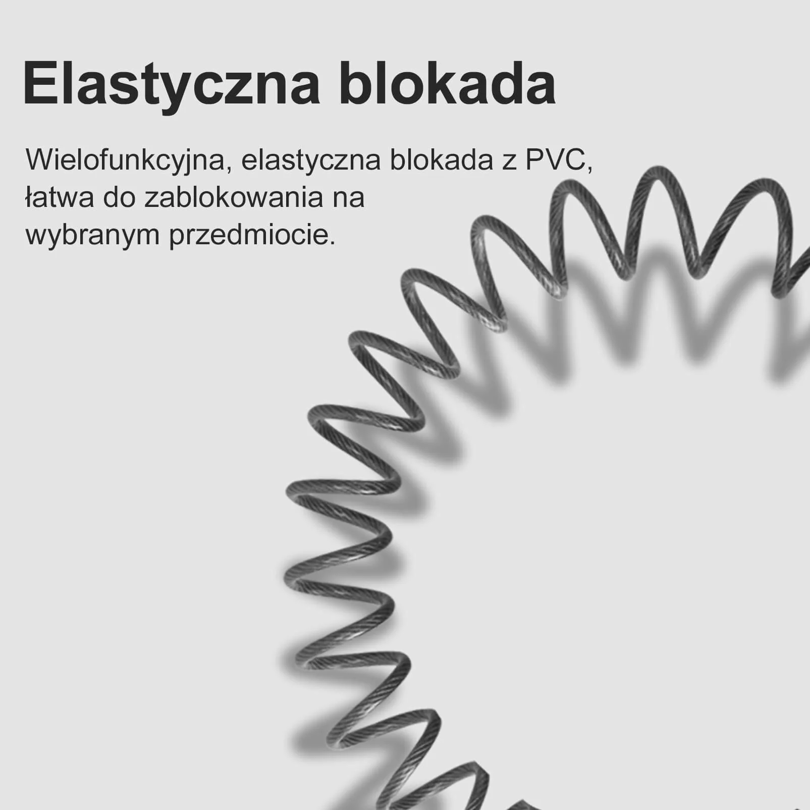 Zapięcie do Kasku Rowerowego Trzycyfrowe Hasło Długość 90cm - Image 24