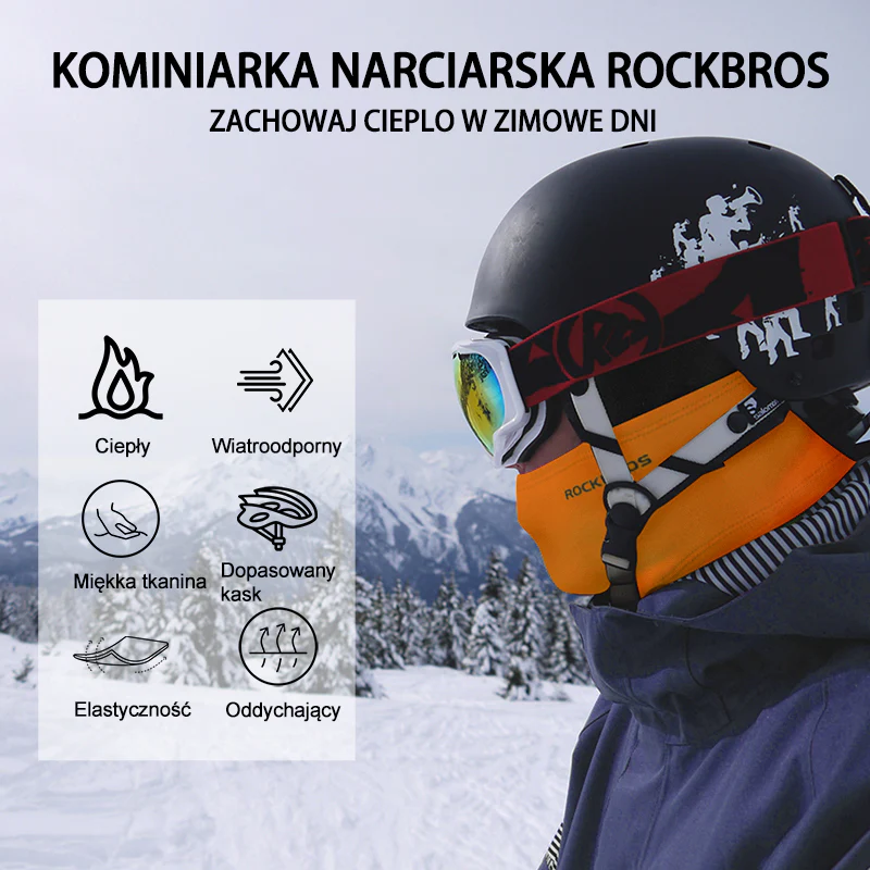 Kominiarka Jesienno-Zimowa  Wiatroszczelna Przeciwpyłowa Oddychająca Jeden Rozmiar-LF7345 - Image 13