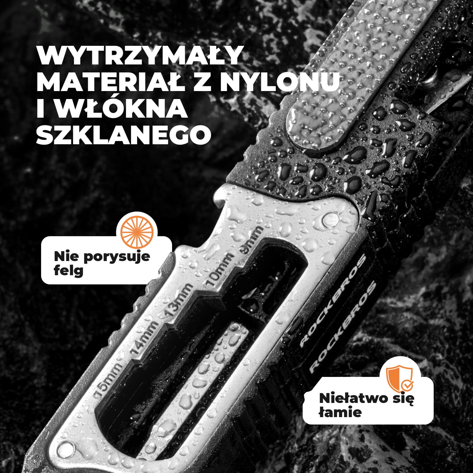Zestaw Narzędzi Rowerowych 16 W 1 Mini Tool Łyżki Do Opon Z Kluczem Z Grzechotką - Image 5