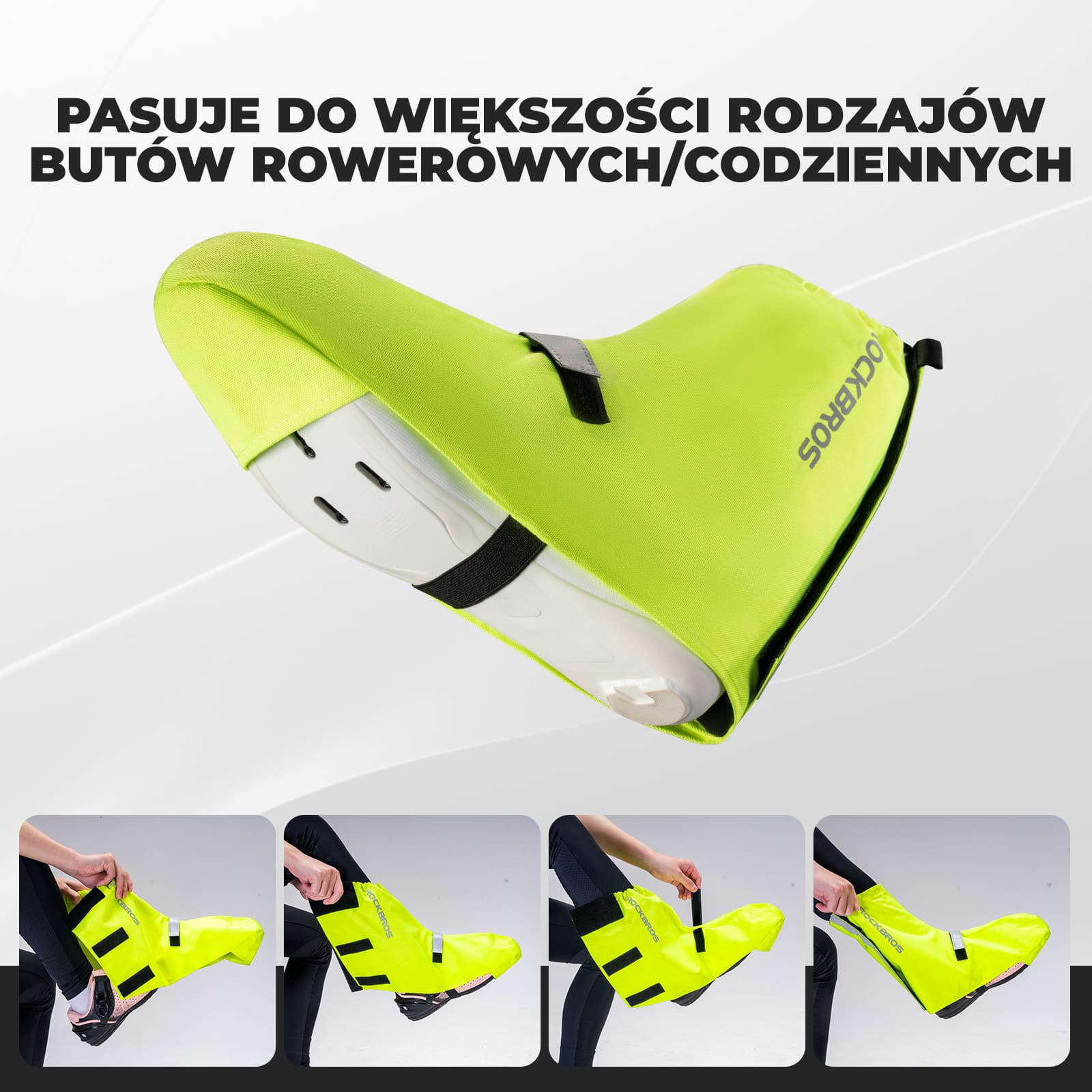 Zimowe Ochraniacze na Buty Rowerowe Ciepłe i Odblaskowe-D91 - Image 6